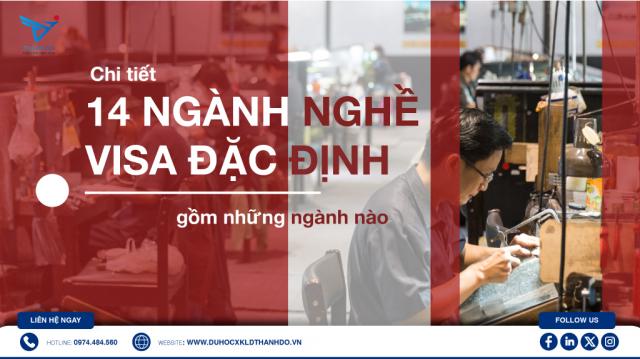 14 ngành nghề visa đặc định