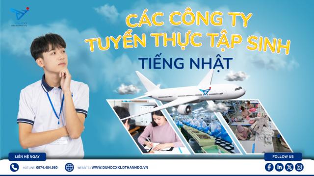 Các công ty tuyển thực tập sinh tiếng Nhật