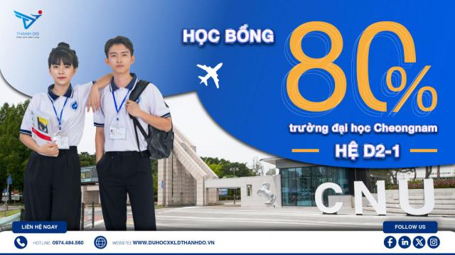 Du học Hàn Quốc 2025 với học bổng hấp dẫn 80% từ Đại học Cheongam