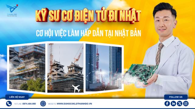 Kỹ sư cơ điện tử đi Nhật