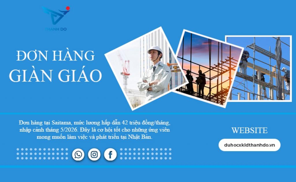 Đơn hàng San lấp mặt bằng, Giàn giáo Nhật Bản