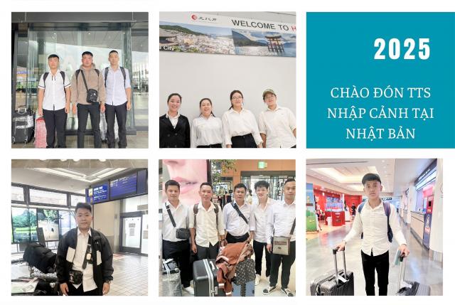 CHÀO MỪNG CÁC THỰC TẬP SINH NHẬP CẢNH THÀNH CÔNG TẠI NHẬT BẢN