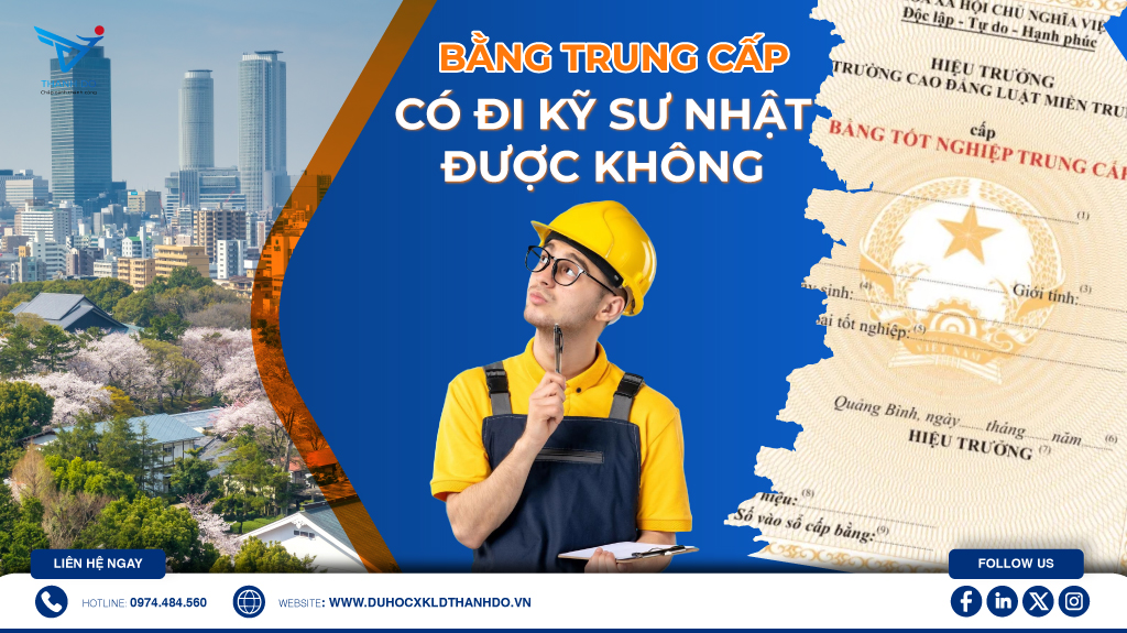 Bằng trung cấp có đi kỹ sư Nhật được không?