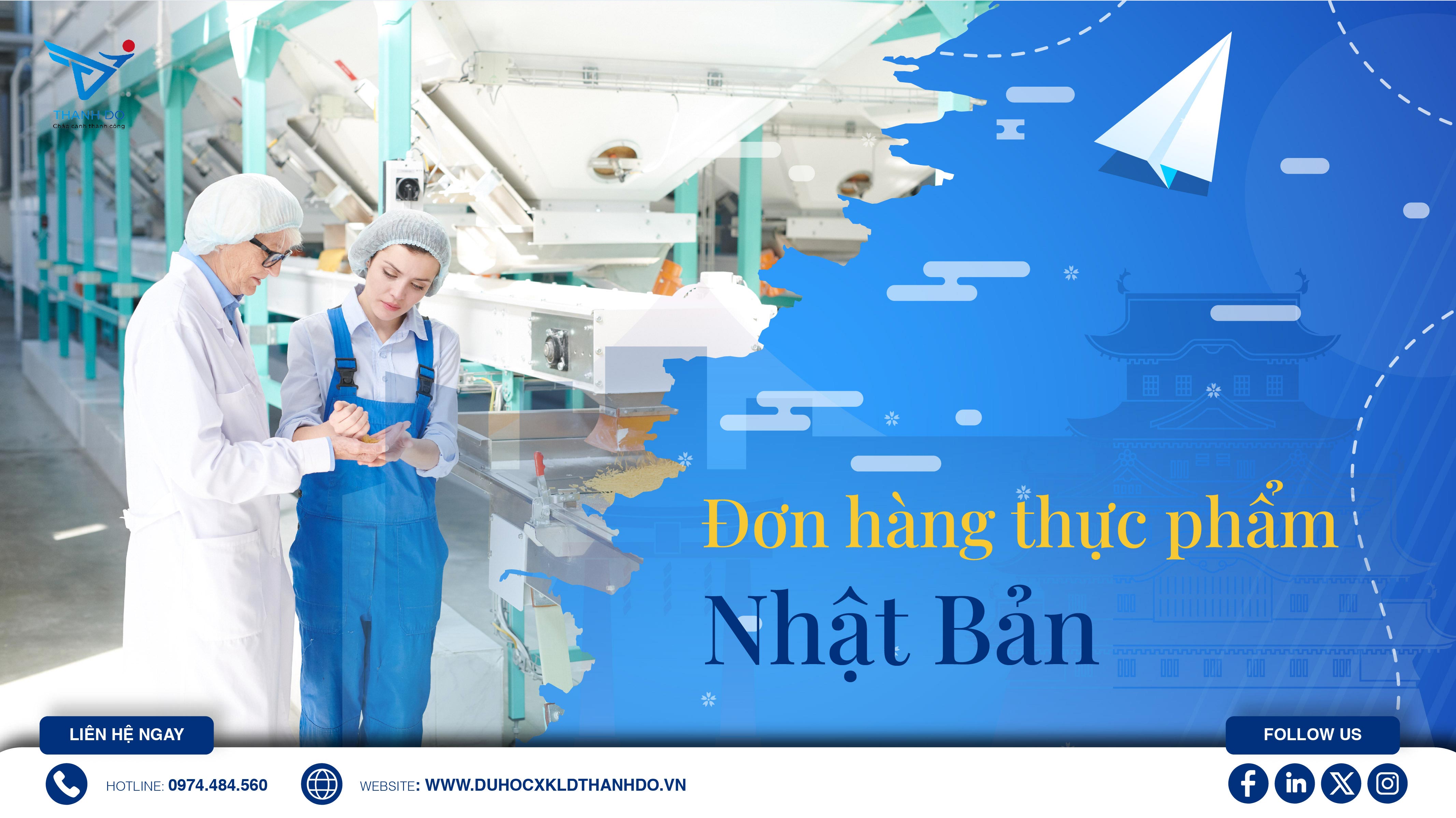 đơn hàng thực phẩm Nhật Bản