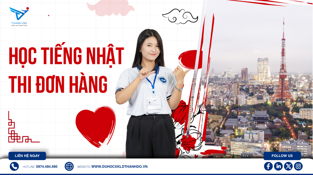 Học tiếng Nhật thi đơn hàng