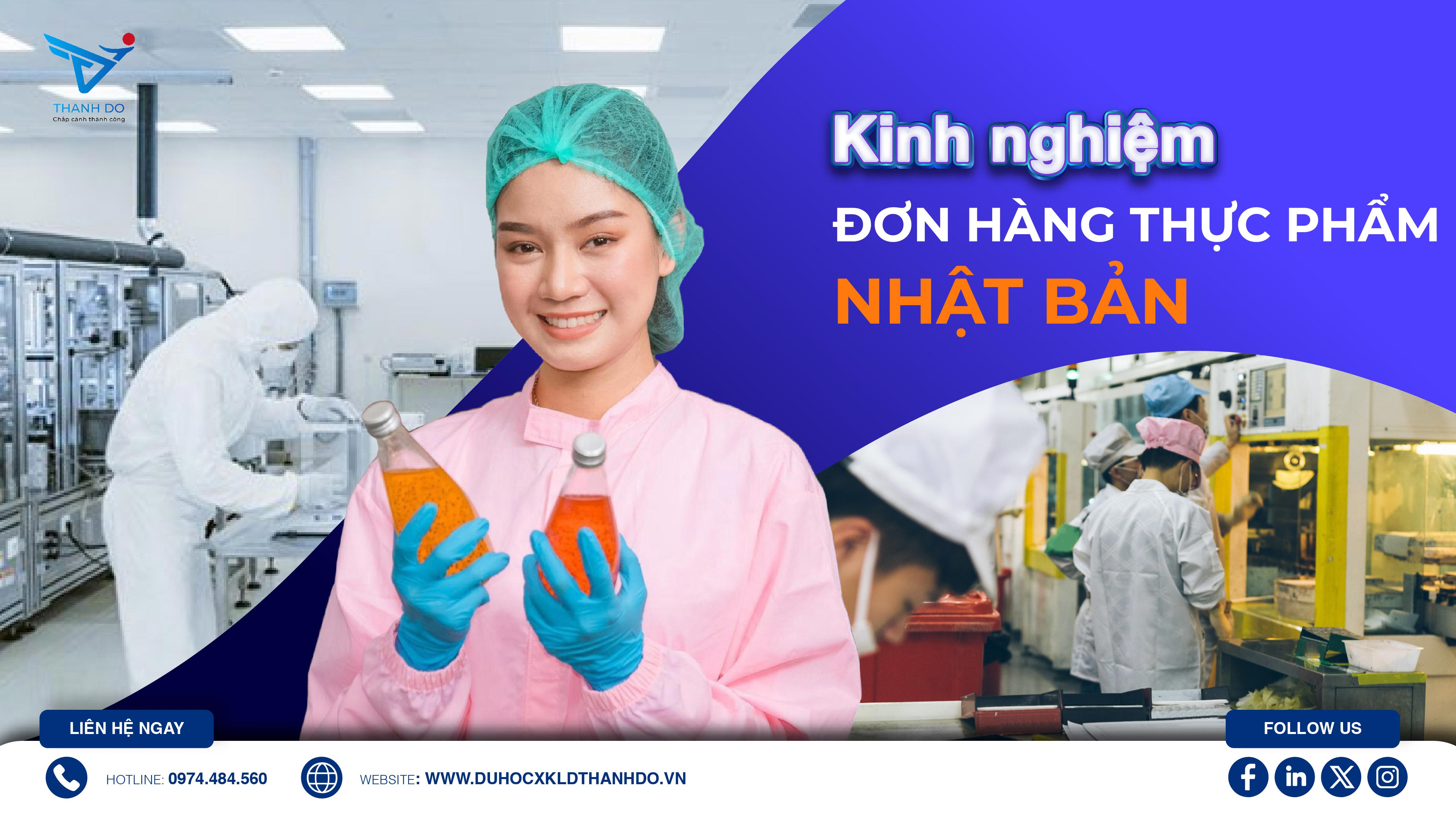 kinh nghiệm đi đơn hàng thực phẩm Nhật Bản