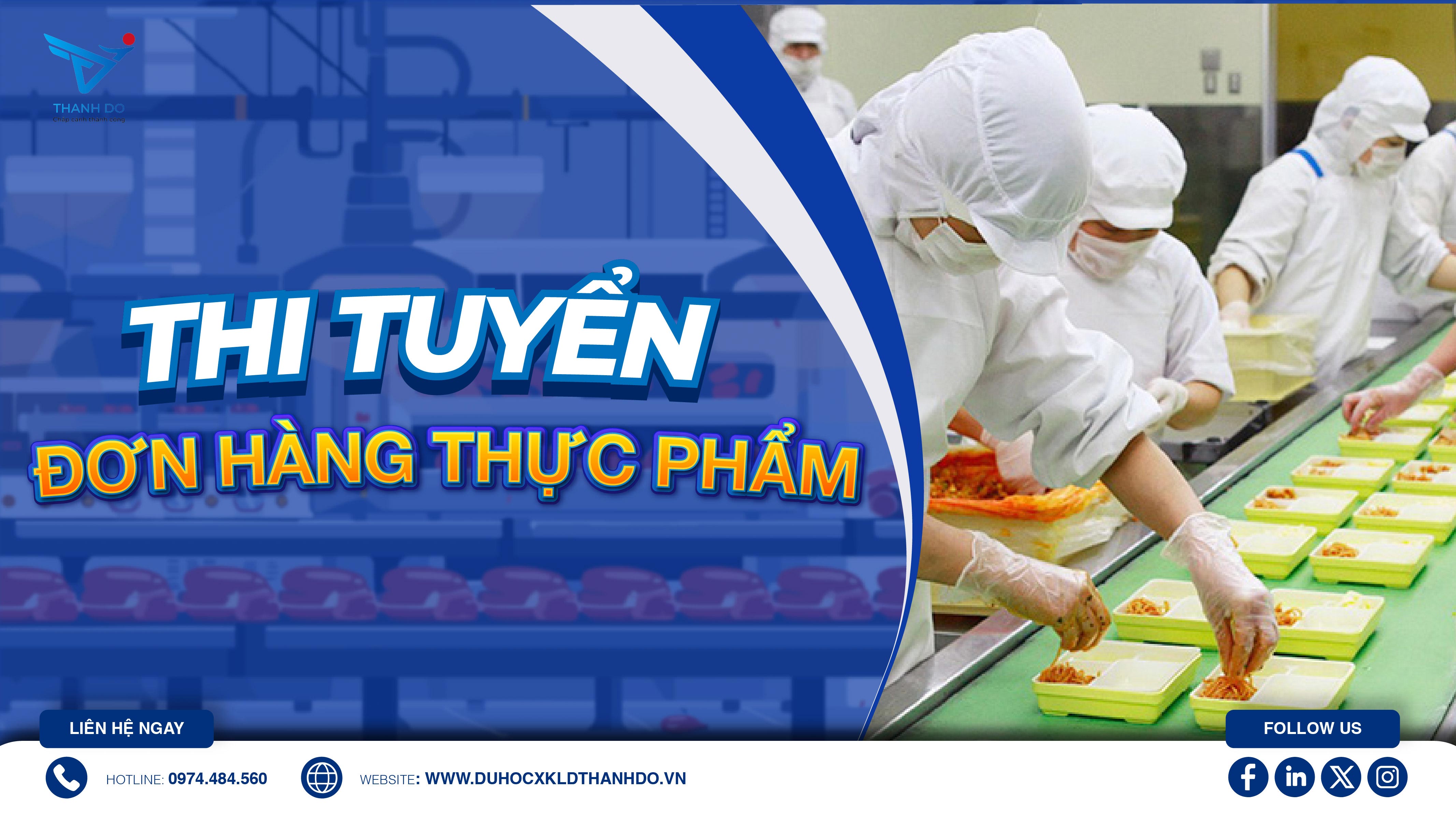 Hướng dẫn chi tiết thi tuyển đơn hàng thực phẩm tại Nhật Bản