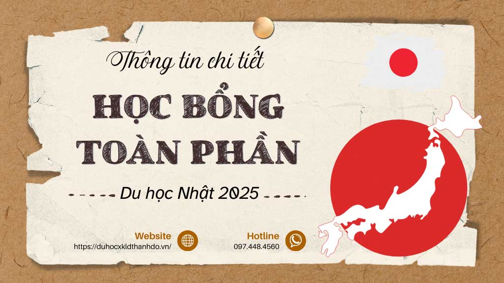 Học bổng toàn phần du học Nhật