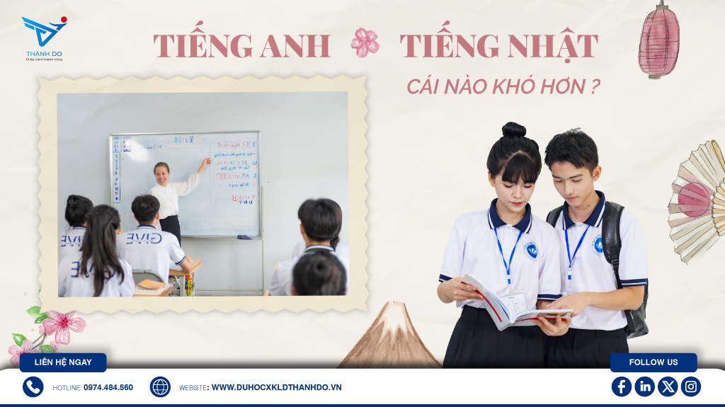 Tiếng Anh và tiếng Nhật cái nào khó hơn.