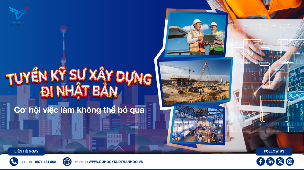 Tuyển kỹ sư xây dựng đi Nhật Bản