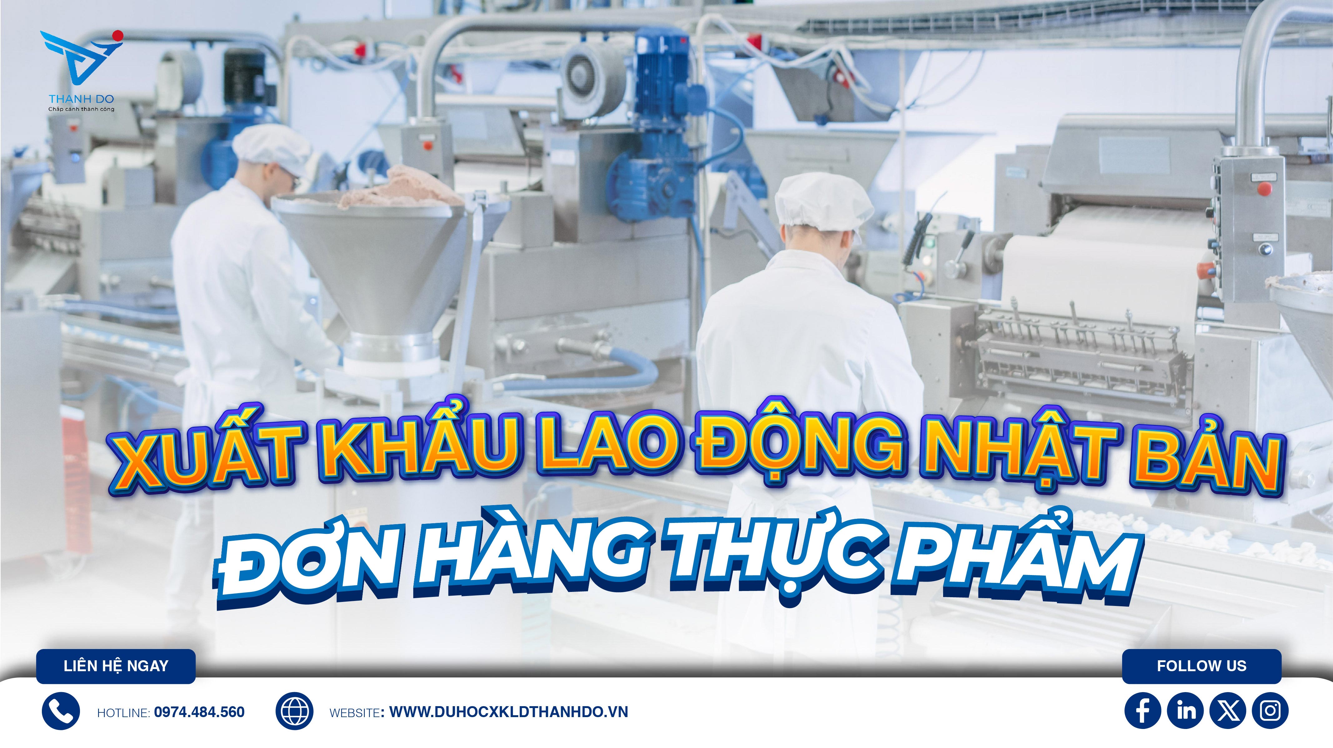 XKLĐ Nhật Bản đơn hàng thực phẩm