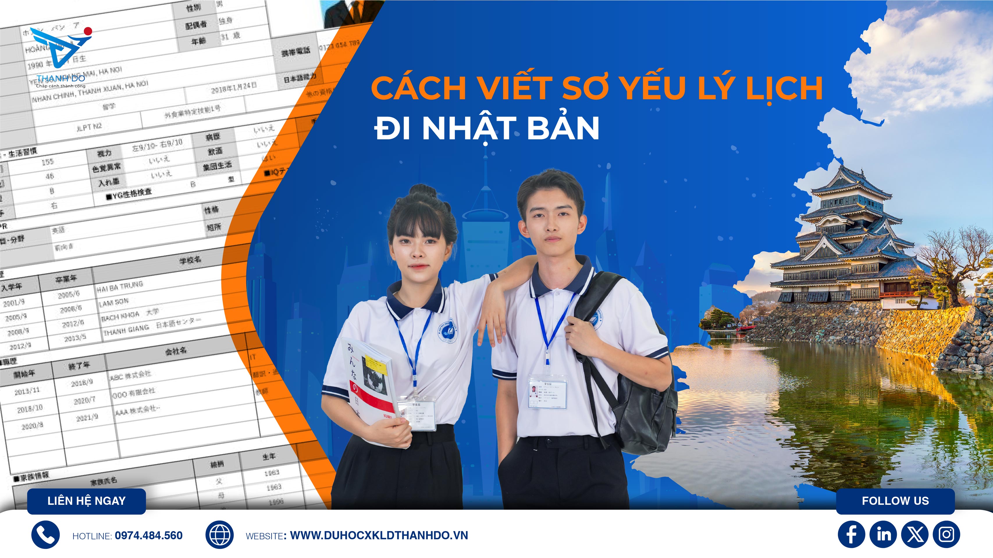 Cách viết sơ yếu lý lịch đi Nhật Bản chuẩn nhất hiện nay