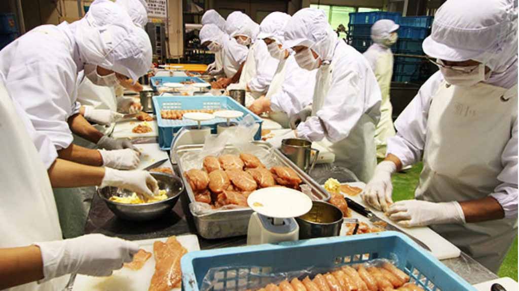 Đơn hàng thực phẩm làm cơm hộp XKLĐ Nhật Bản