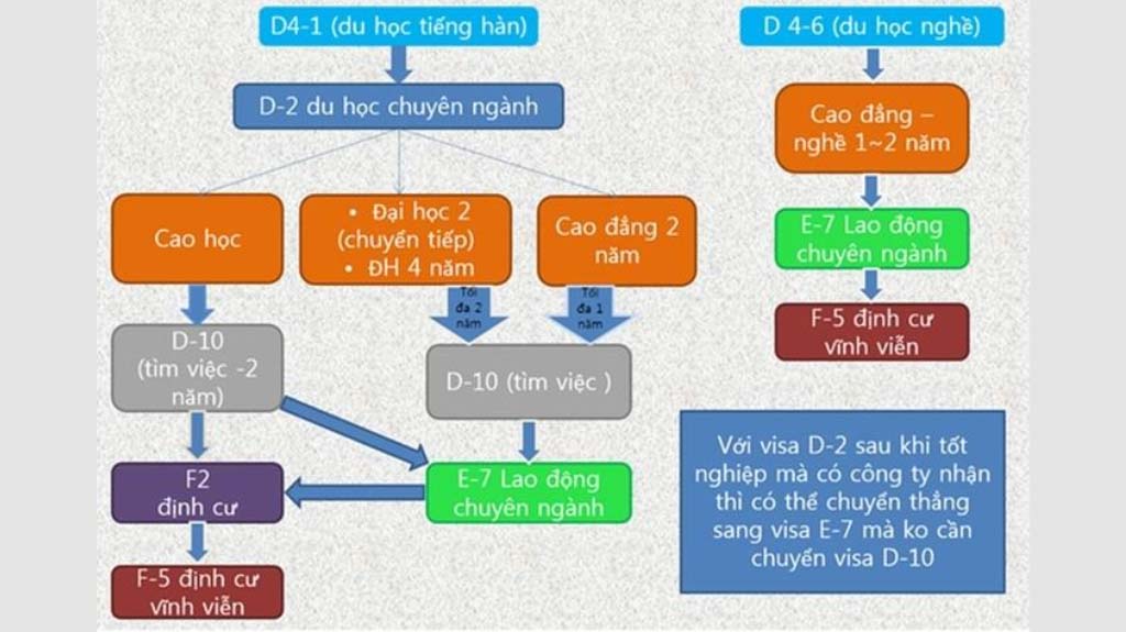 Du học đại học (Visa D2)