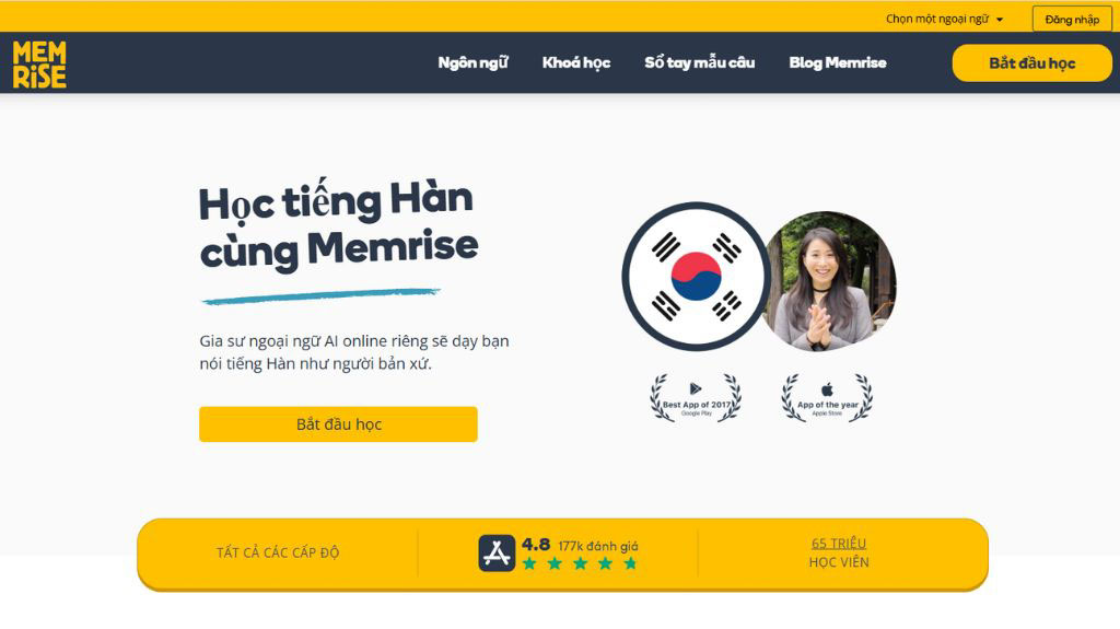 Memrise – Học hàng nghìn từ vựng tiếng Hàn một cách dễ dàng