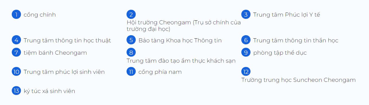 Khuôn viên trường Đại học Cheongam