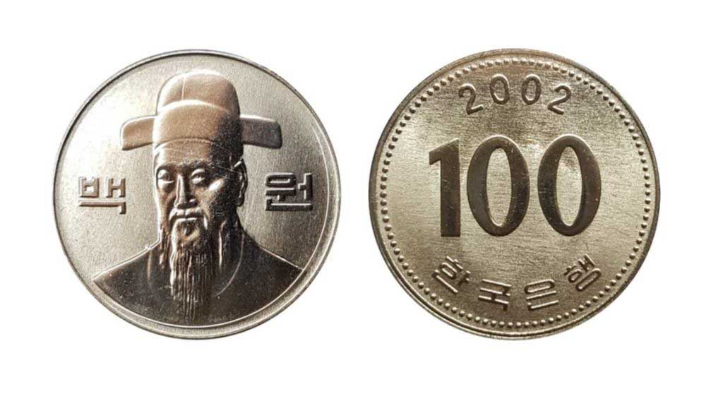 Đồng xu 100 won