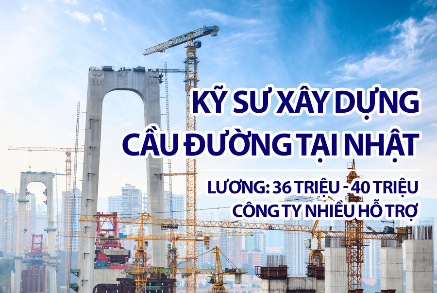 Lương kỹ sư cầu đường tại Nhật