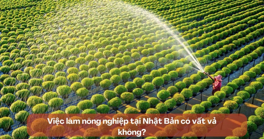 Đơn hàng nông nghiệp Nhật Bản có vất vả không?